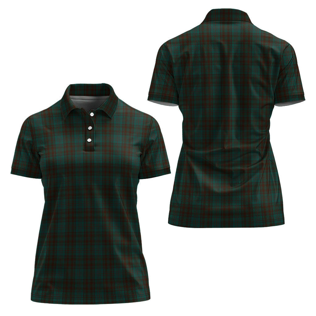 dublin-county-ireland-tartan-polo-shirt-for-women