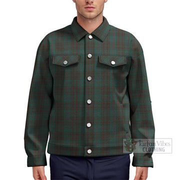 Dublin County Ireland Tartan Unisex Lapel Cotton Jacket