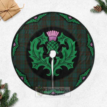 Tartan Vibes Clothing Dublin County Ireland Tartan Christmas Tree Skirt Scottish Thistle Style