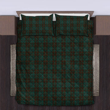 Dublin County Ireland Tartan Quilt Bed Set King - Tartan Vibes Clothing