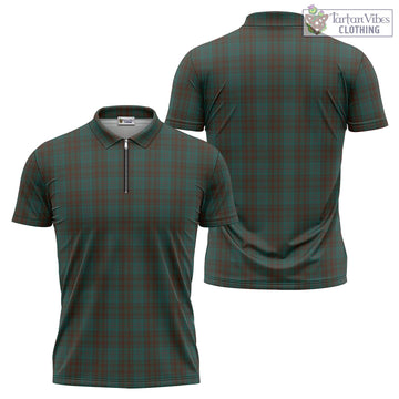 Tartan Vibes Clothing Dublin County Ireland Tartan Zipper Polo Shirt
