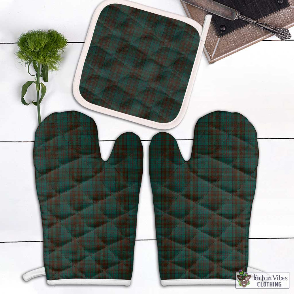 Dublin County Ireland Tartan Combo Oven Mitt & Pot-Holder Combo 1 Oven Mitt & 1 Pot-Holder White - Tartan Vibes Clothing