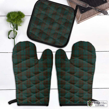 Dublin County Ireland Tartan Combo Oven Mitt & Pot-Holder Combo 1 Oven Mitt & 1 Pot-Holder Black - Tartan Vibes Clothing