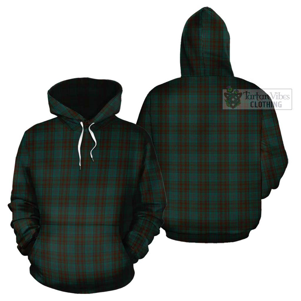 Dublin County Ireland Tartan Cotton Hoodie Pullover Hoodie - Tartan Vibes Clothing