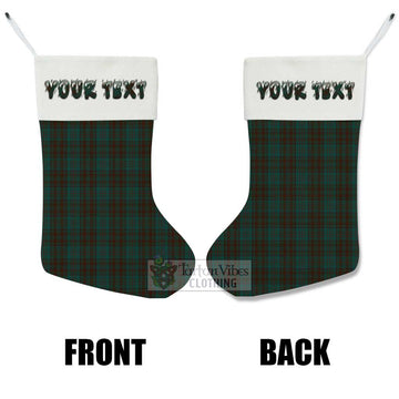 Tartan Vibes Clothing Dublin County Ireland Tartan Christmas Stocking with Personalized Text