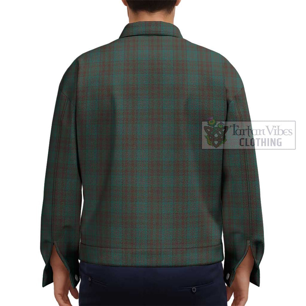 Dublin County Ireland Tartan Unisex Lapel Cotton Jacket - Tartan Vibes Clothing