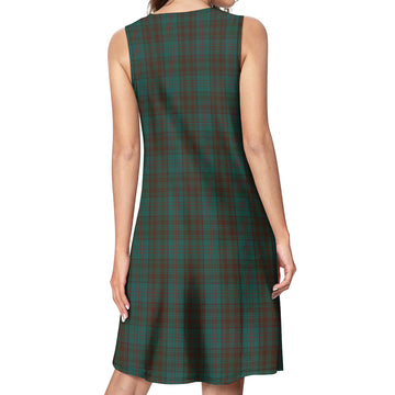 Dublin County Ireland Tartan Womens Casual Dresses - Tartanvibesclothing