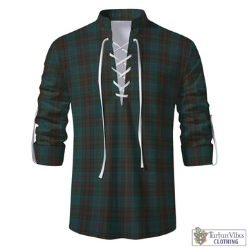 Tartan Vibes Clothing Dublin County Ireland Tartan Men's Scottish Traditional Jacobite Ghillie Kilt Shirt