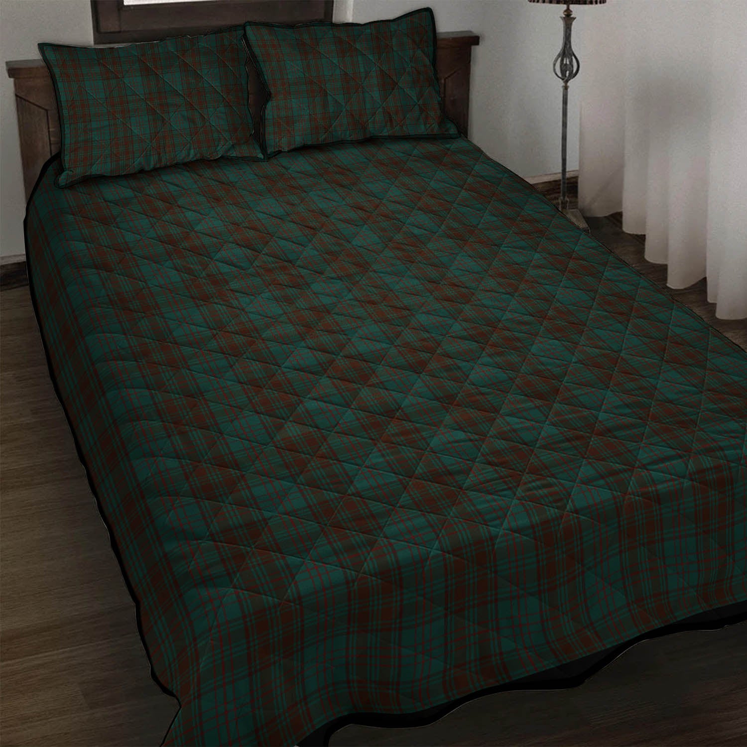 Dublin County Ireland Tartan Quilt Bed Set - Tartan Vibes Clothing