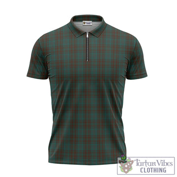 Tartan Vibes Clothing Dublin County Ireland Tartan Zipper Polo Shirt