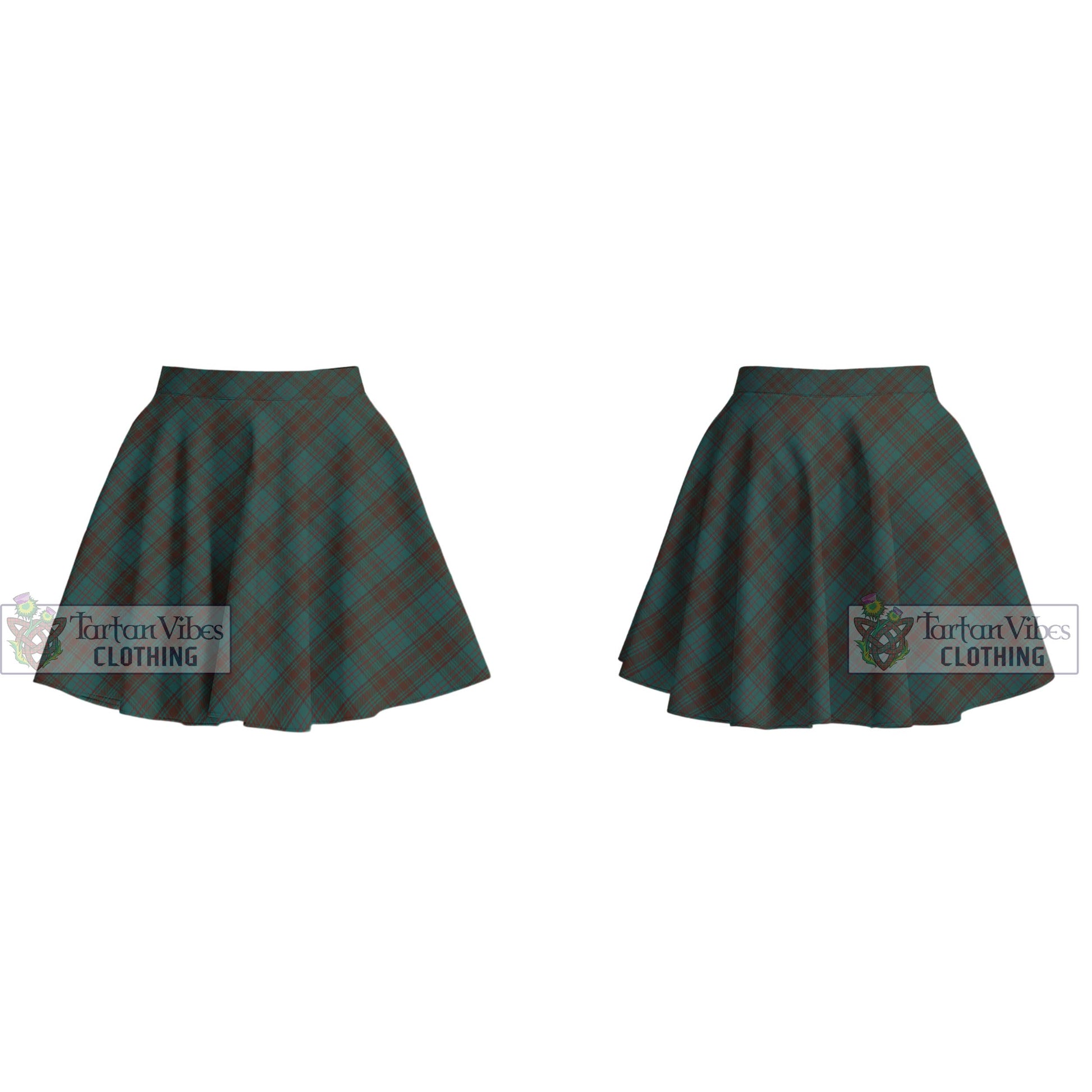 Tartan Vibes Clothing Dublin County Ireland Tartan Women's Plated Mini Skirt