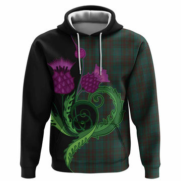 Dublin County Ireland Tartan Hoodie Traditional Scottish Thistle
