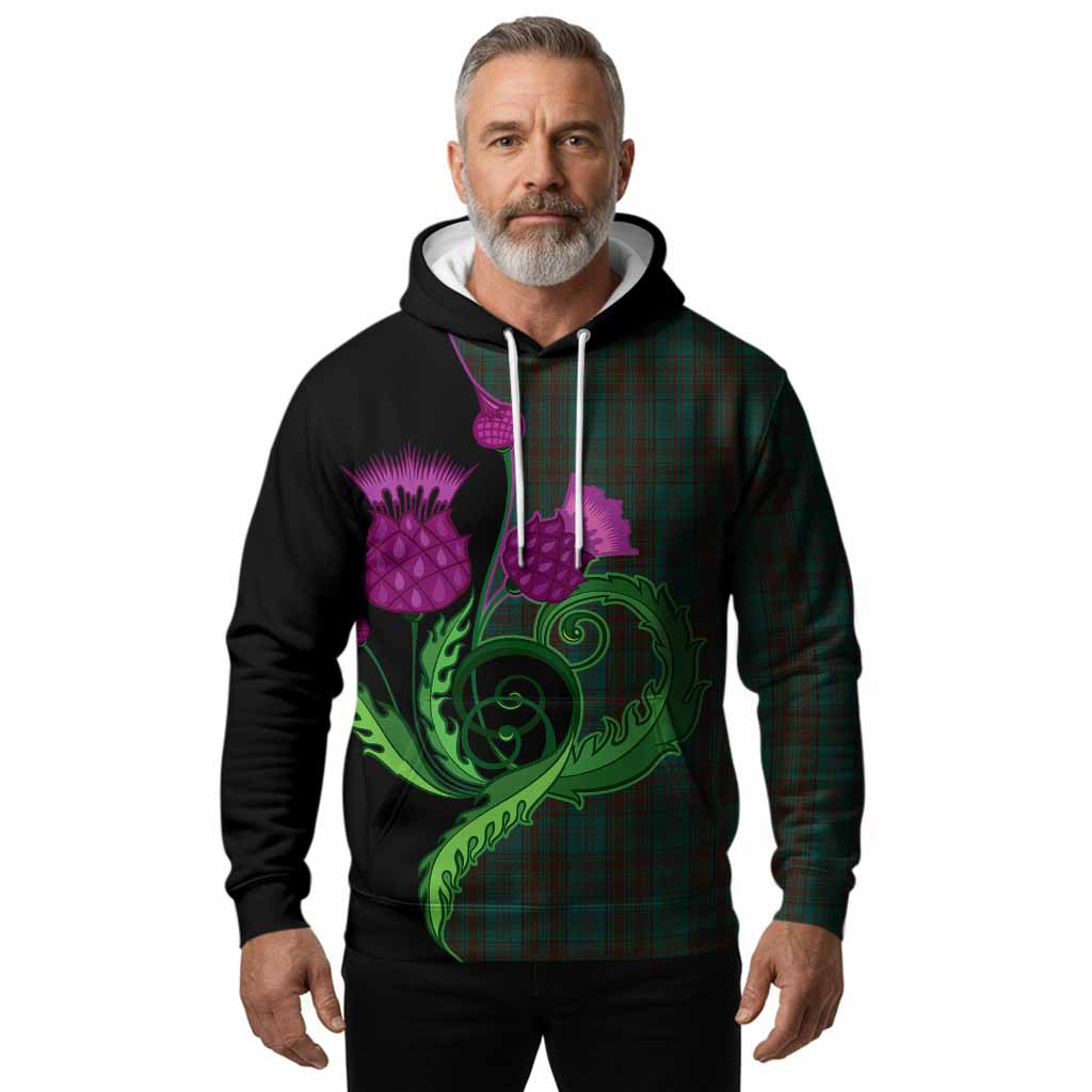 Dublin County Ireland Tartan Hoodie Traditional Scottish Thistle