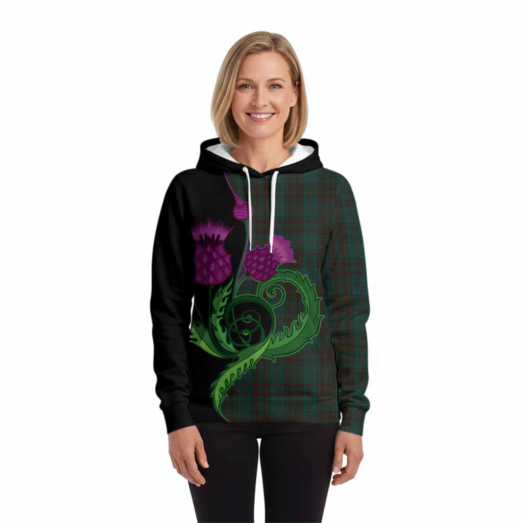 Dublin County Ireland Tartan Hoodie Traditional Scottish Thistle