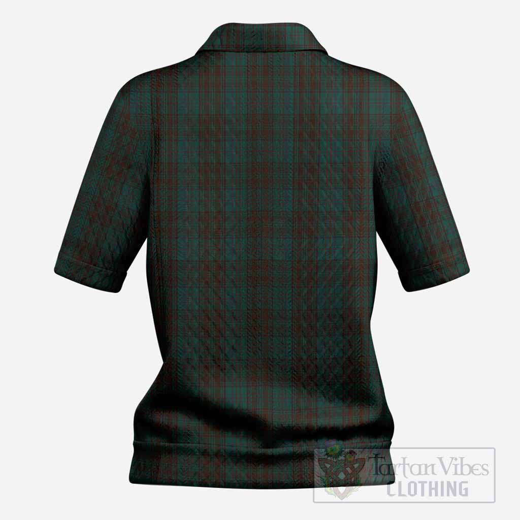 Dublin County Ireland Tartan Women’s Polo Sweater Top