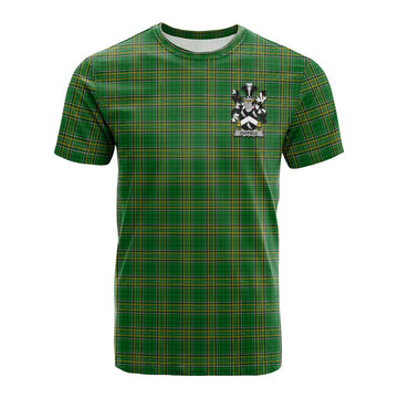 Duffield Irish Clan Tartan Cotton T-shirt with Coat of Arms Kid's Shirt - Tartan Vibes Clothing