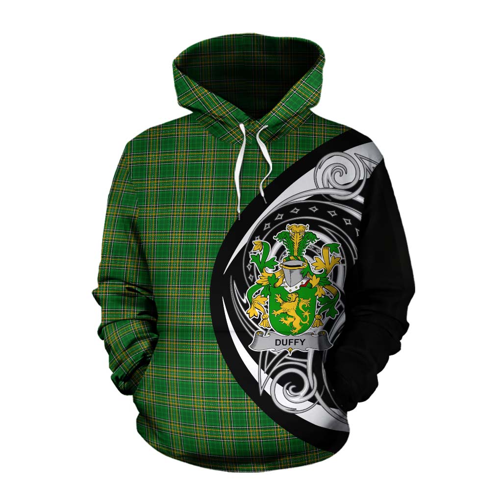 Tartan Vibes Clothing Duffy Irish Clan Cotton Hoodie Celtic Circle Style