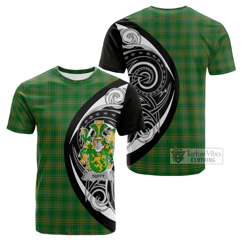 Duffy Irish Clan Cotton T-shirt Celtic Circle Style - Tartan Vibes Clothing