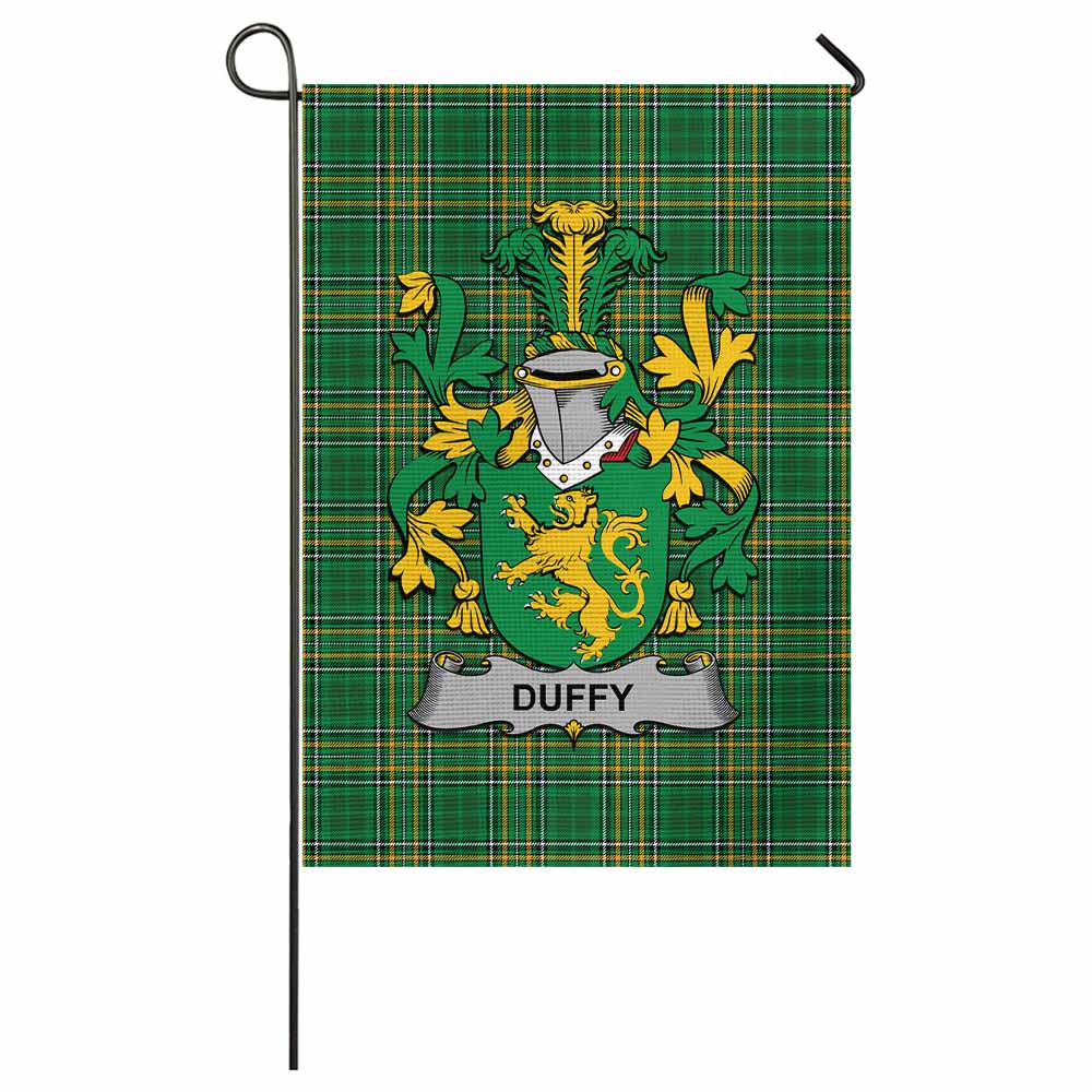 Duffy Irish Clan Tartan Flag with Coat of Arms