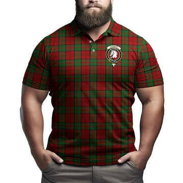 Dunbar Tartan Men's Polo Shirt with Family Crest