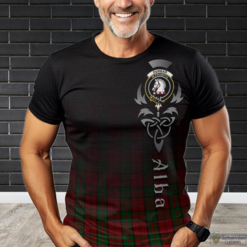 Tartan Vibes Clothing Dunbar Tartan T-Shirt Featuring Alba Gu Brath Family Crest Celtic Inspired