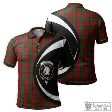 Dunbar Tartan Men's Polo Shirt with Family Crest Circle Style Kid - Tartan Vibes Clothing