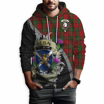 Dunbar Tartan Family Crest Hoodie Lion Rampant Royal Thistle Shield Celtic Inspired