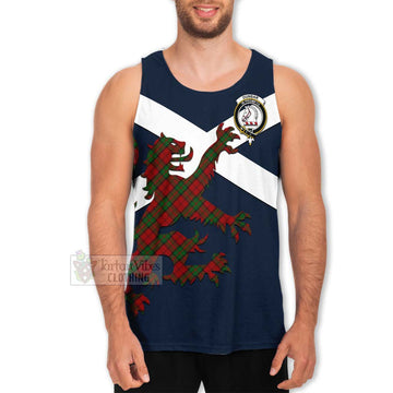 Dunbar Tartan Lion Rampant Men's Tank Top Proudly Display Your Heritage with Alba Gu Brath and Clan Name
