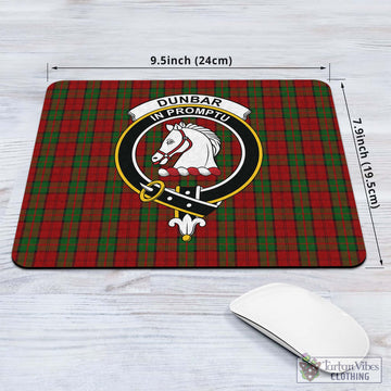 Tartan Vibes Clothing Dunbar Tartan Mouse Pad with Family Crest