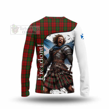 Tartan Vibes Clothing Dunbar Crest Tartan Long Sleeve T-Shirt Inspired by the Freedom of Scottish Warrior