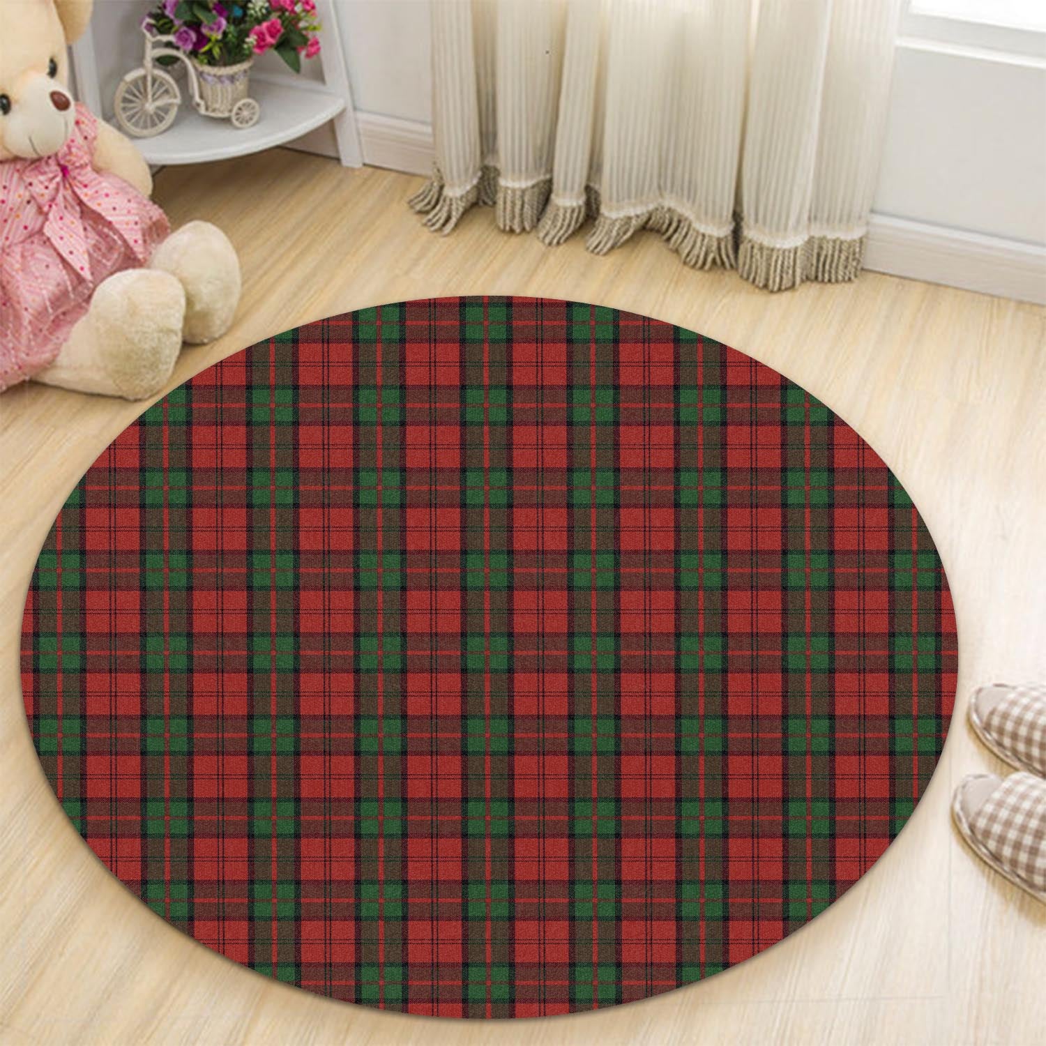 Dunbar Tartan Round Rug - Tartanvibesclothing