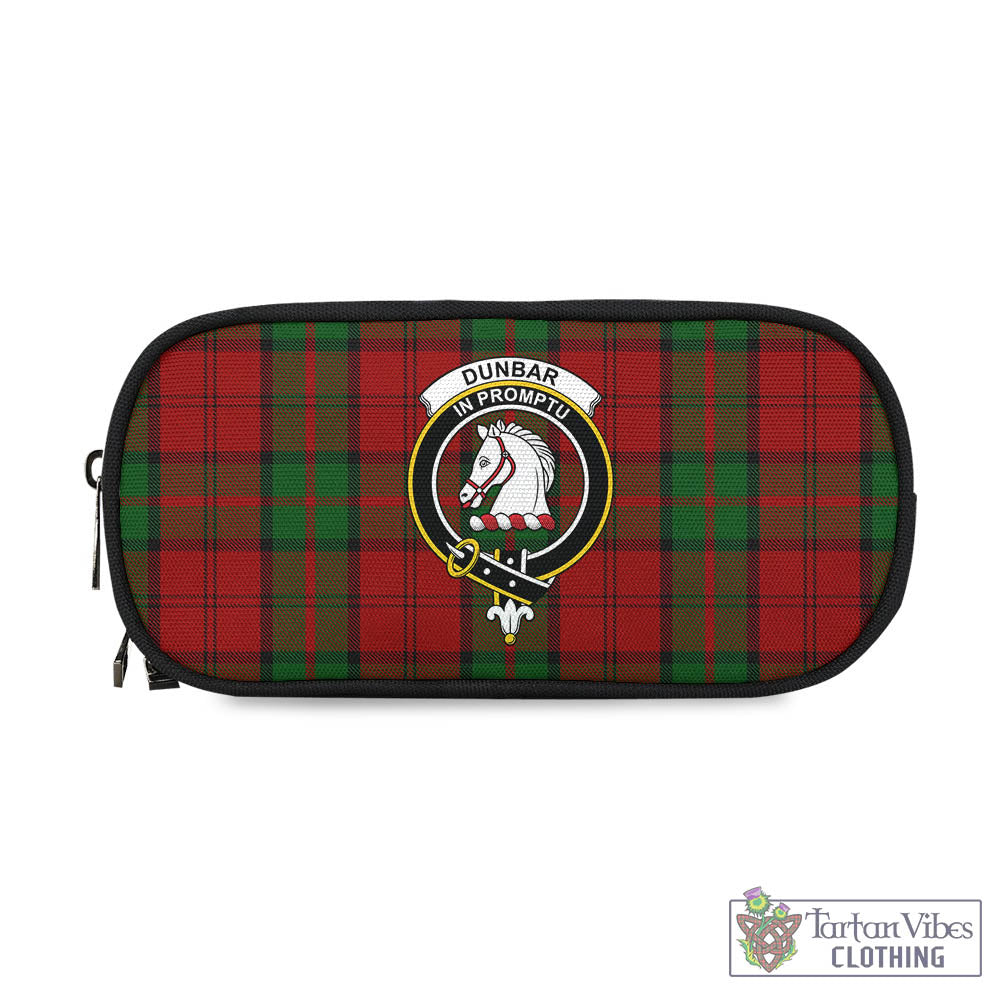 Tartan Vibes Clothing Dunbar Tartan Pen and Pencil Case with Family Crest