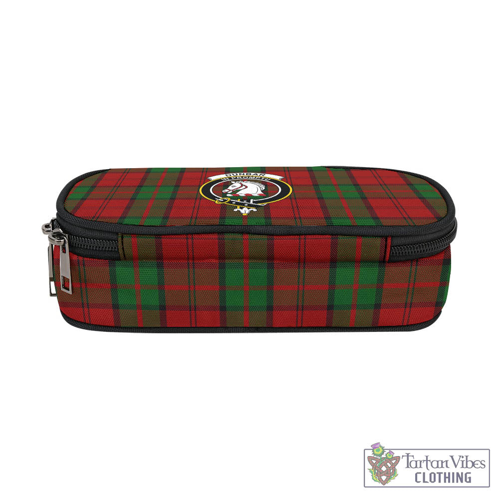 Tartan Vibes Clothing Dunbar Tartan Pen and Pencil Case with Family Crest