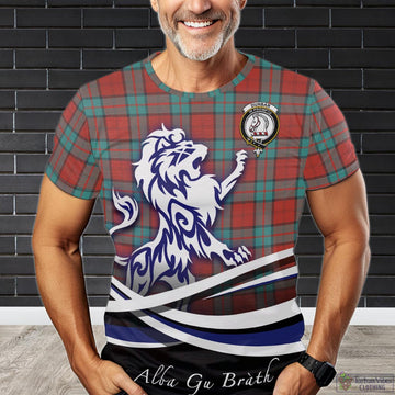 Dunbar Ancient Tartan T-Shirt with Alba Gu Brath Regal Lion Emblem