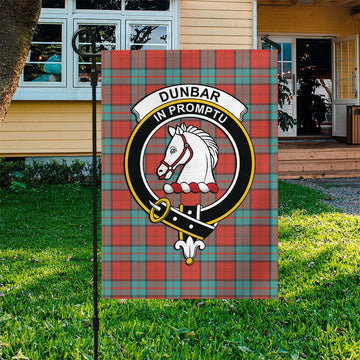 Dunbar Ancient Tartan Flag with Family Crest