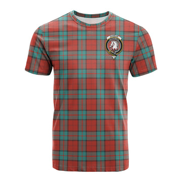 Dunbar Ancient Tartan T-Shirt with Family Crest