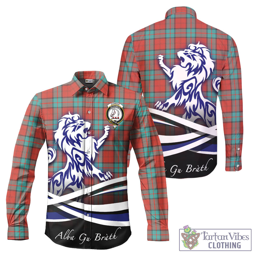 dunbar-ancient-tartan-long-sleeve-button-up-shirt-with-alba-gu-brath-regal-lion-emblem