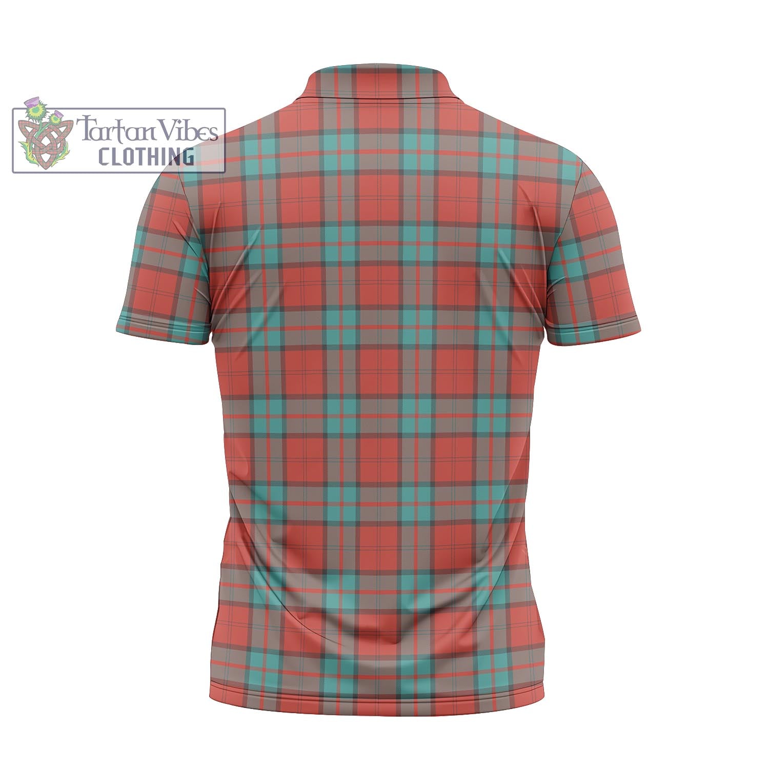 Tartan Vibes Clothing Dunbar Ancient Tartan Zipper Polo Shirt