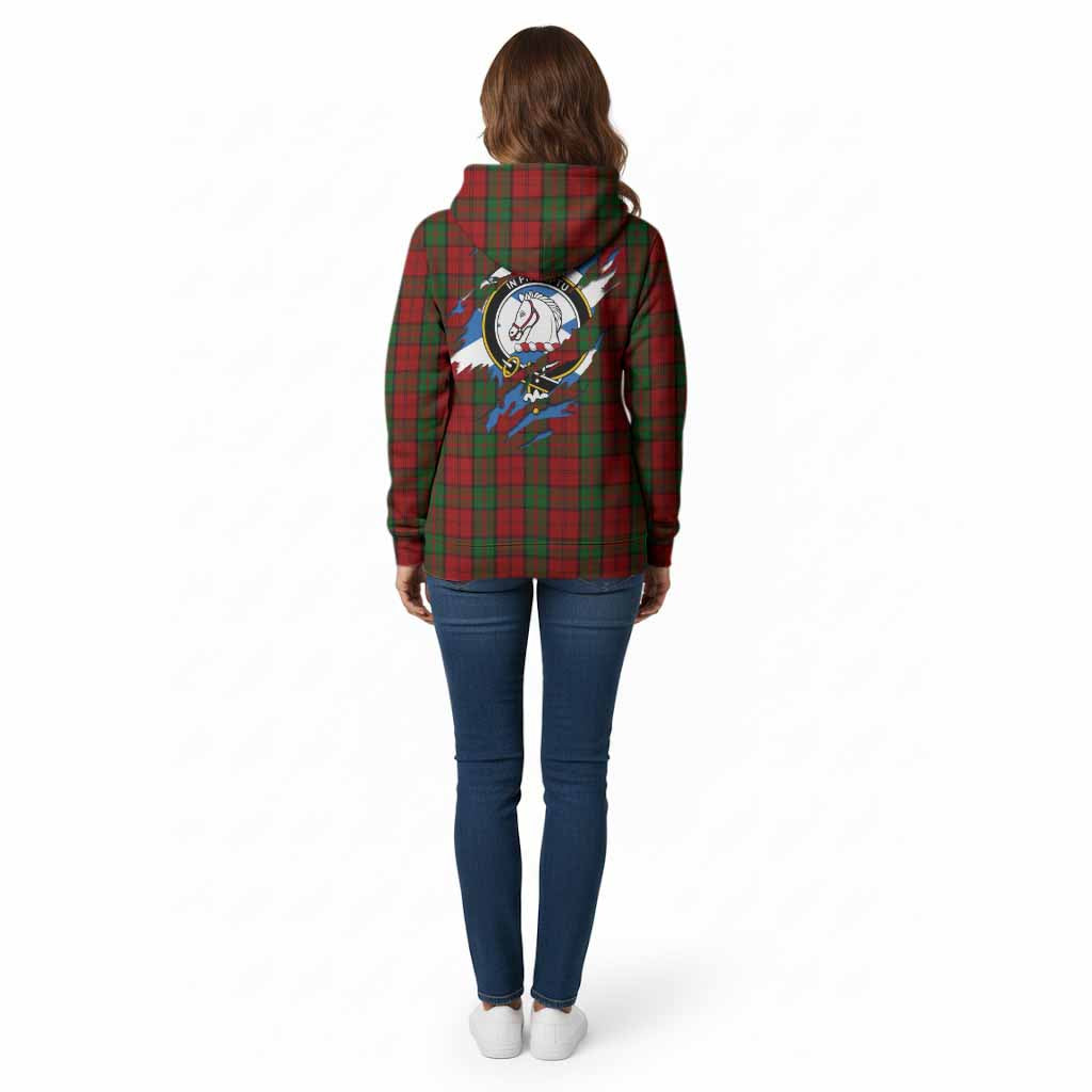 Dunbar Clan Crest In Me Tartan Cotton Hoodie Scotland Flag Style