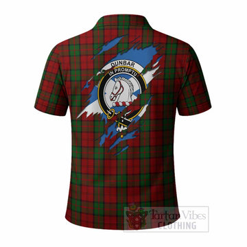 Dunbar Clan Crest In Me Tartan Polo Shirt Scotland Flag Style