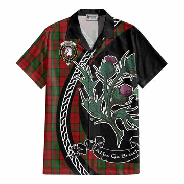 Dunbar Family Crest Tartan Cotton Hawaiian Shirt Alba Thistle Inspired - Tartan Vibes Clothing