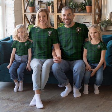 Dunbar Hunting Tartan T-Shirt with Family Crest