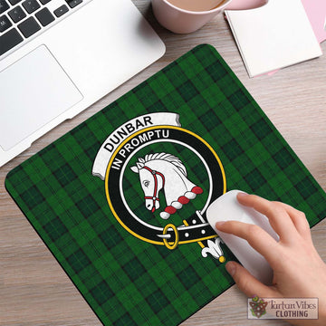 Dunbar Hunting Tartan Mouse Pad with Family Crest