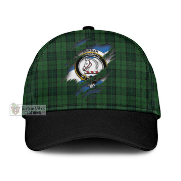 Dunbar Hunting Tartan Classic Cap with Family Crest In Me Style