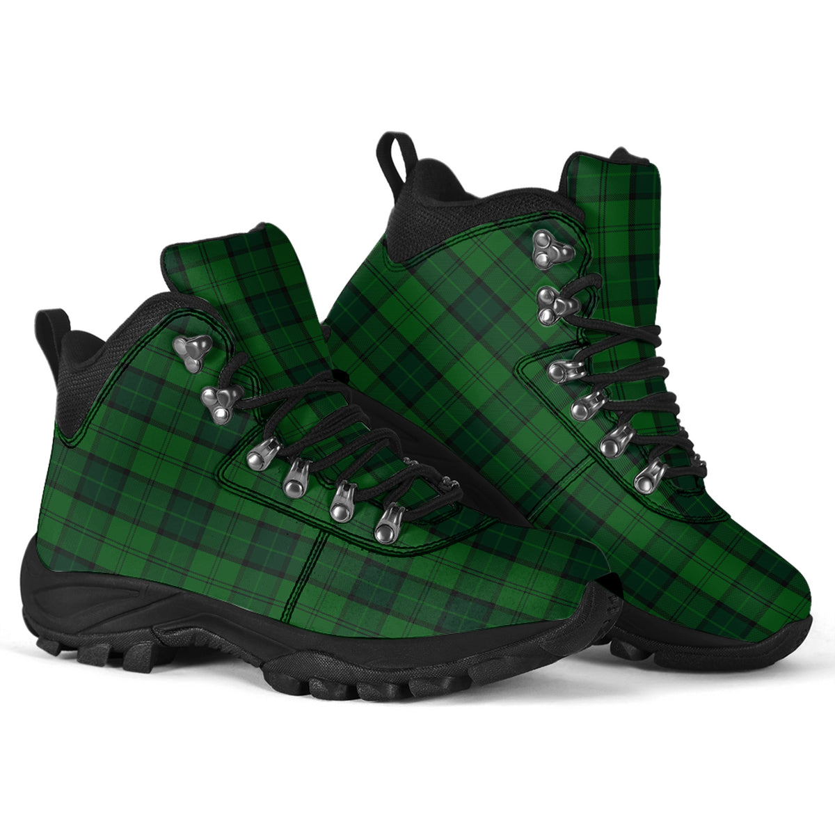 Dunbar Hunting Tartan Alpine Boots - Tartanvibesclothing