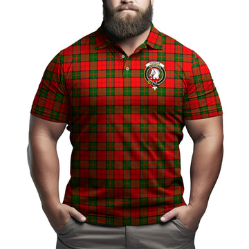 Dunbar Modern Tartan Men's Polo Shirt with Family Crest