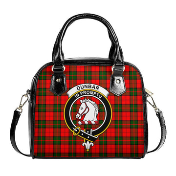 Dunbar Modern Tartan Shoulder Handbags with Family Crest