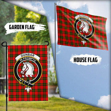 Dunbar Modern Tartan Flag with Family Crest
