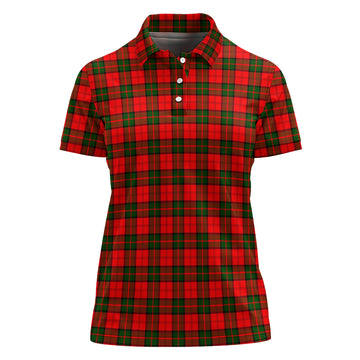 Dunbar Modern Tartan Polo Shirt For Women