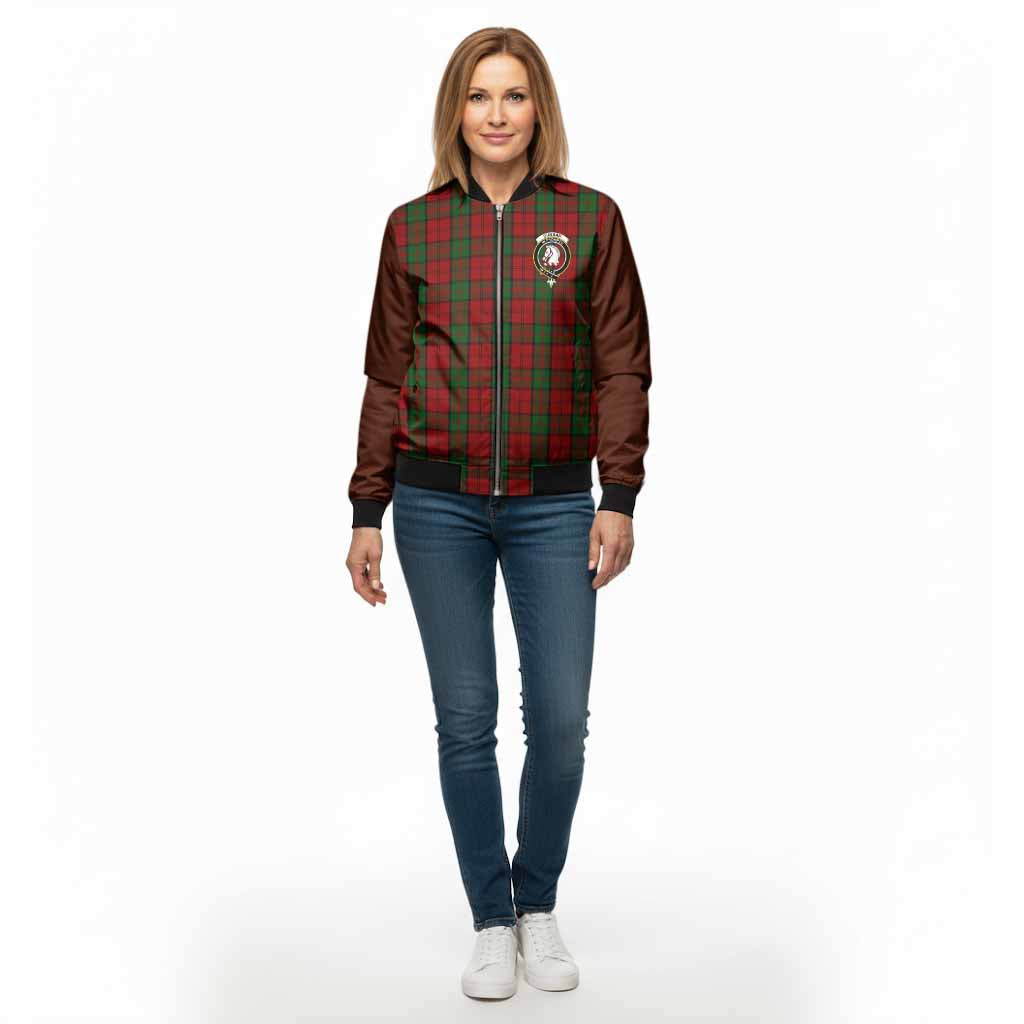 Dunbar Tartan Accent Bomber Jacket with Family Crest
